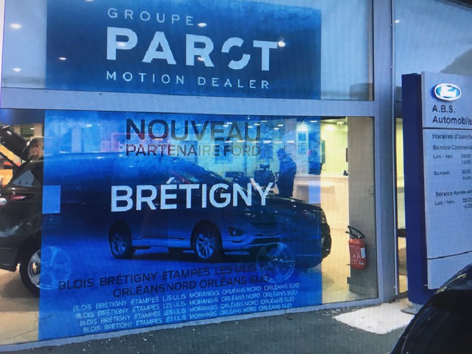 Habillage de vitrine